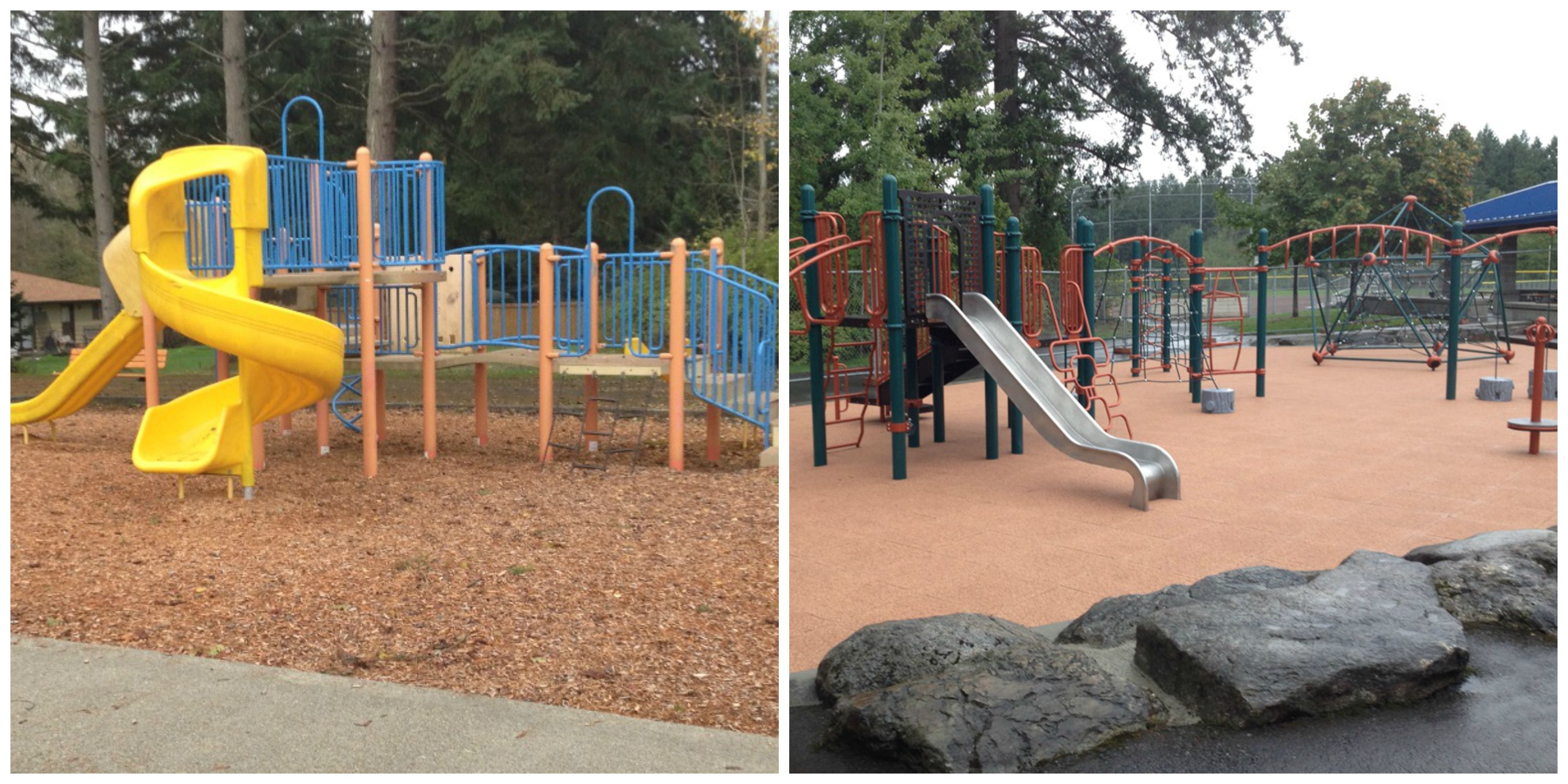 Transformation Tuesday: South County Ballfield playground is now open!