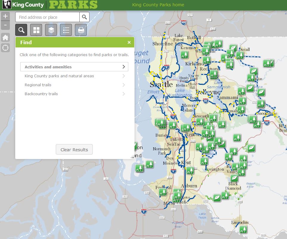 Go check out ParkFinder: the new interactive map to locate King County parks and trails