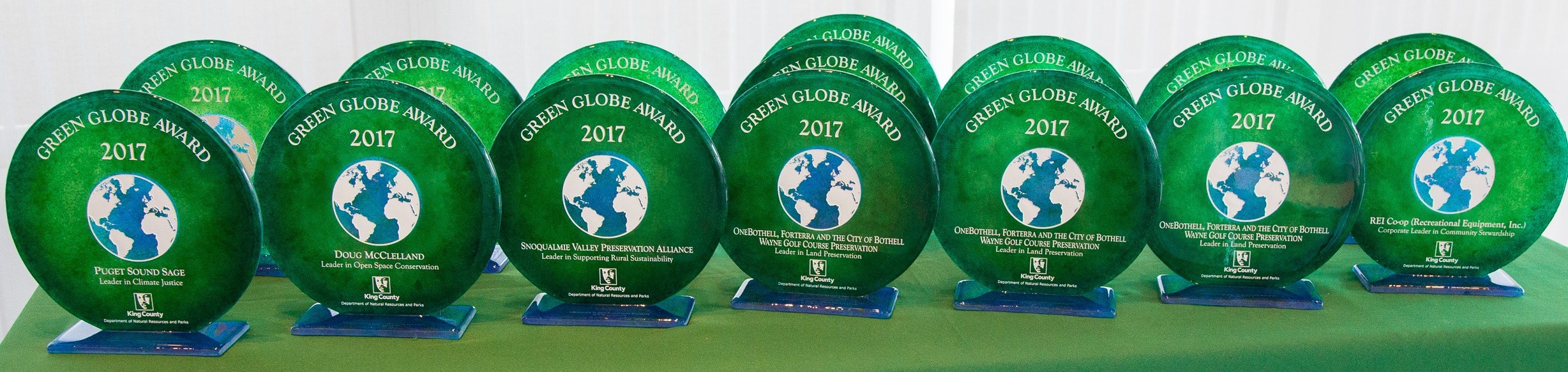 2017 Green Globe awards: Honoring Our Partners